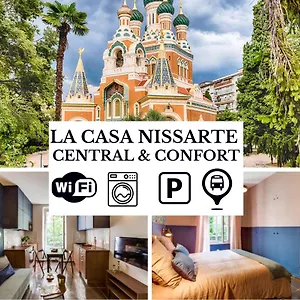 Apartment La Casa Nissarte - Centre Pres Gare - Wifi -parking , Confort Et Cosy